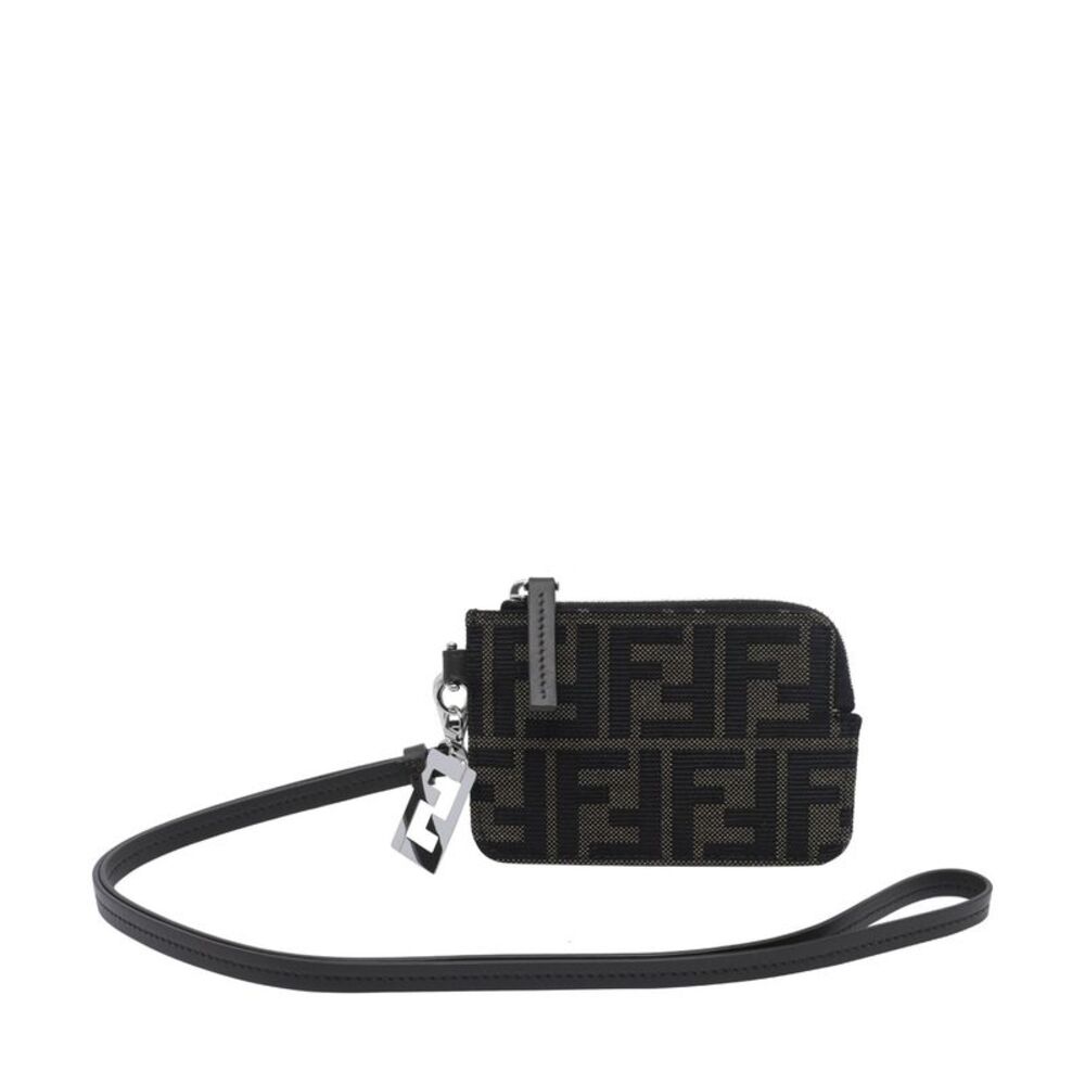 Fendi Men Ff Jacquard Card Holder